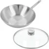 Demeyere Apollo 7 - Wok - 30 Cm - Met Glazen Deksel
