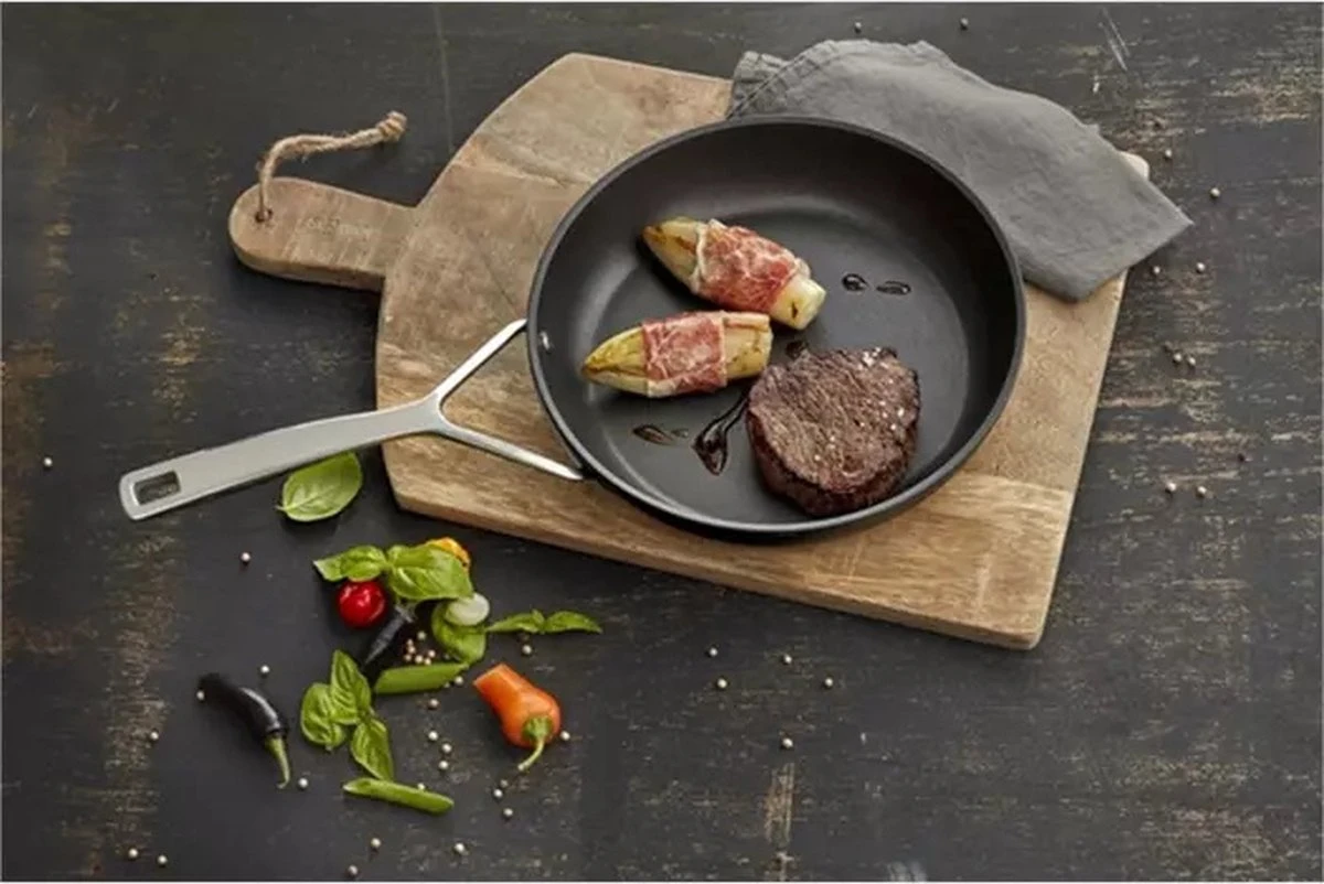 Demeyere Alu Pro Dura Glide Koekenpan - Ø 24 & Ø 28cm - Titanium - Afbeelding 2